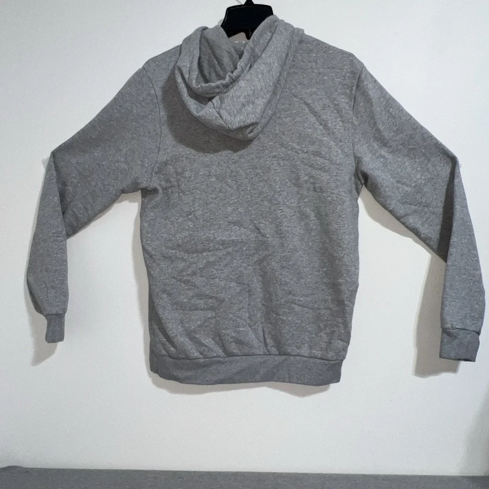 Adidas Essentials Fleece Pullover Grey Heather Men's Hoodie (FL0310) Size Medium